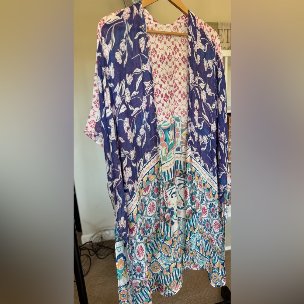 MULTI PRINT BOHO KIMONO